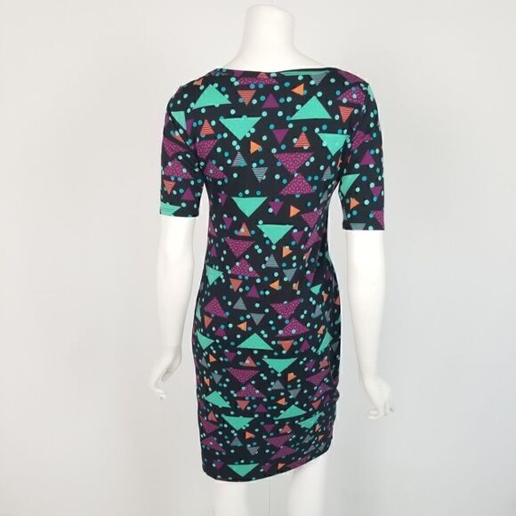 Lularoe Triangle Polka Dot Print Julia Dress Small - Picture 6 of 6